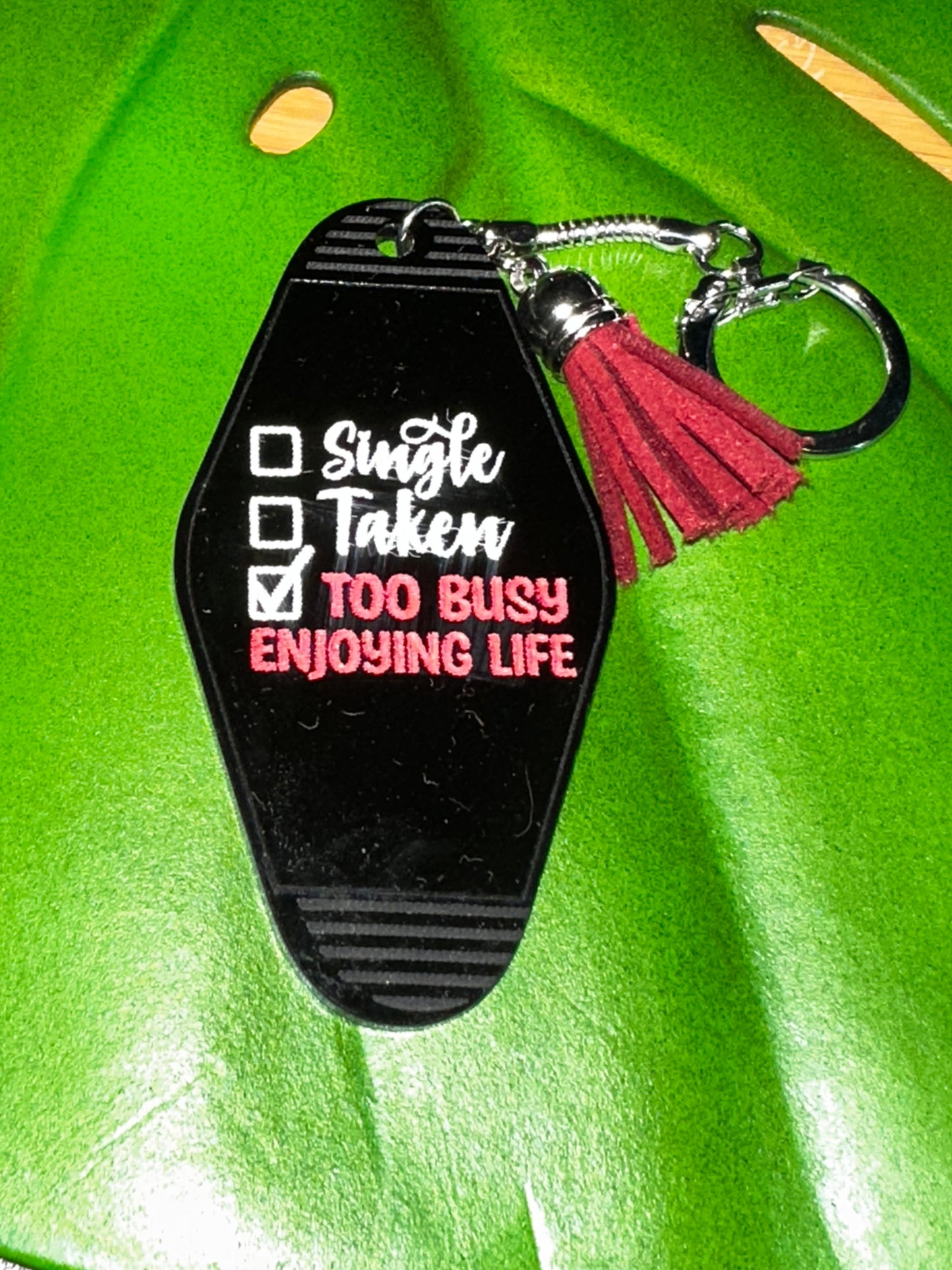 Retro Motel Keychain