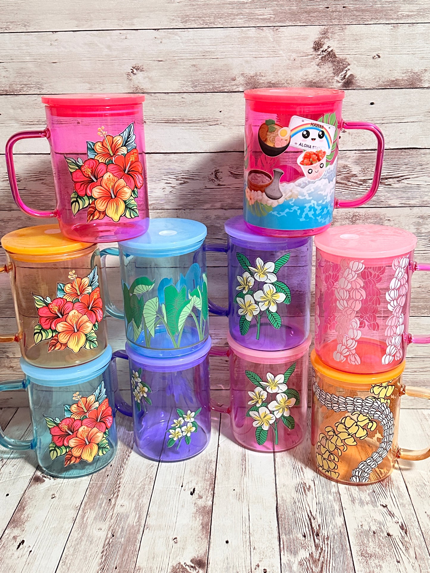 Hawaii Themed Jelly Coffee Cup