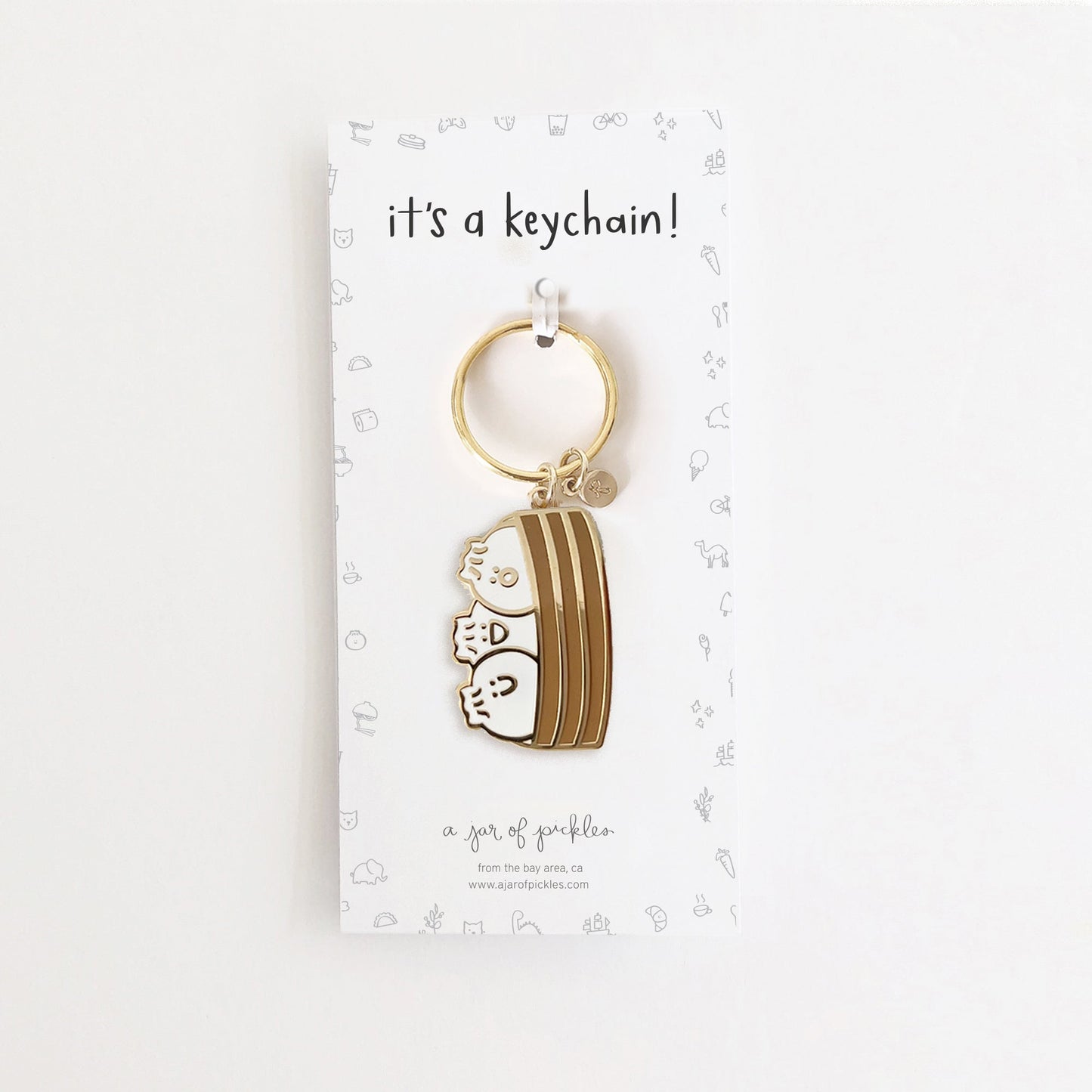 Bao Dumpling Basket Keychain