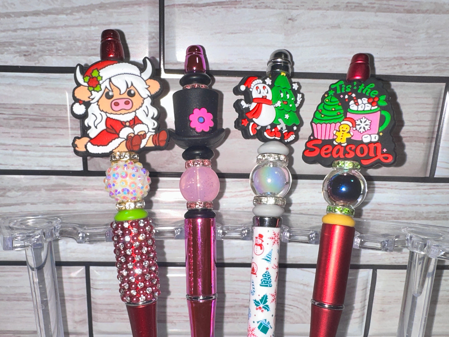 Beaded Focal Pens 'Tis The Season