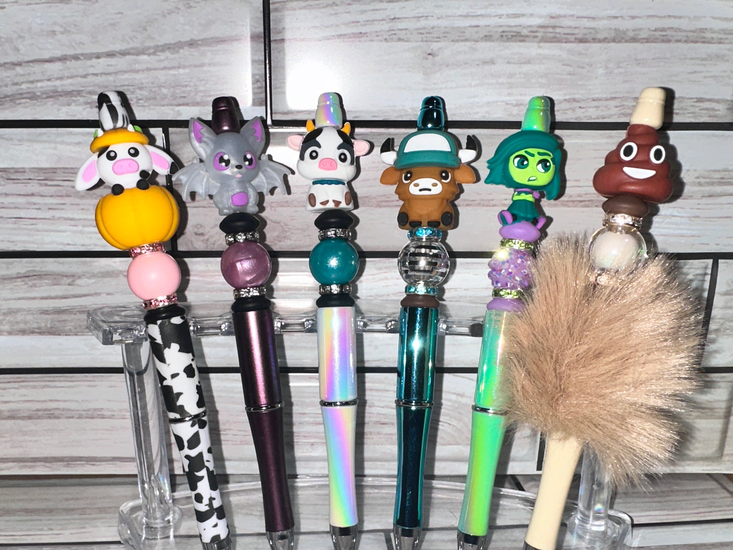 Beaded Focal Pens Farm Pals