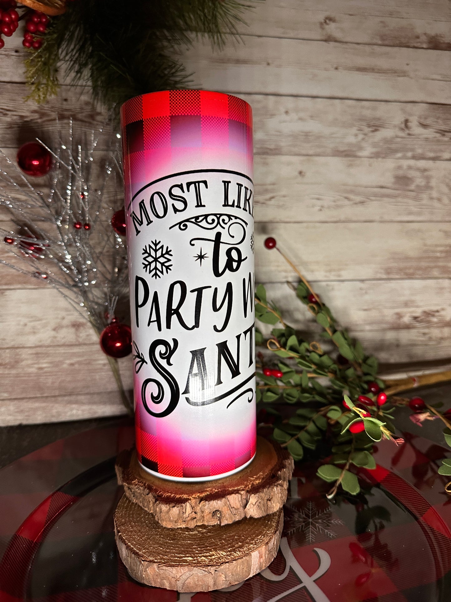 “Most Likely” to Party With Santa | 20oz Tumbler